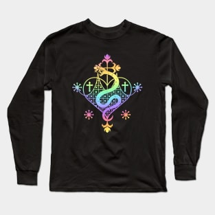 Marie Laveau Sigil Veve Voodoo Hoodoo Long Sleeve T-Shirt